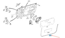 MB C W205 AMG S-Modell T&uuml;rdichtung vorne rechts A2057270487 NEU ORIGINAL