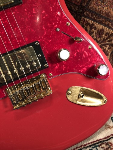 60's Fiesta Stratocaster AllParts BOUND NECK Top Loader Gold Hrdwr Strat L@@K! - Bild 6 von 24