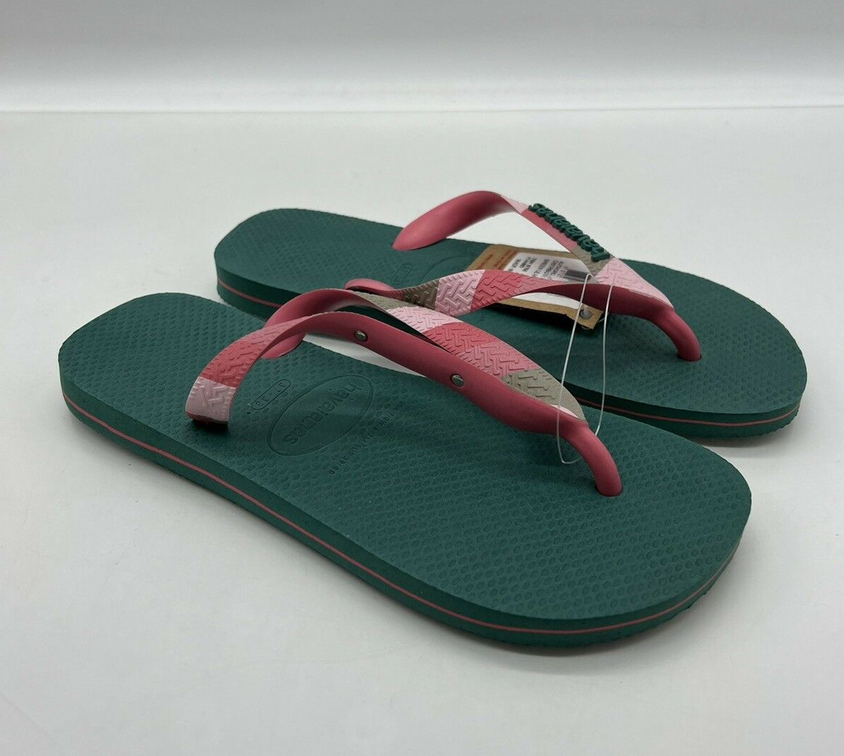 Havaianas Women's Top Verano Sandal / Flip Flop Green/Leaf/Multi Women US  7-8 | eBay