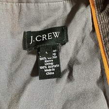 J Crew Corduroy Brown Blazer Mens L Sport Coat Jacket Brown 100 Cotton Preppy