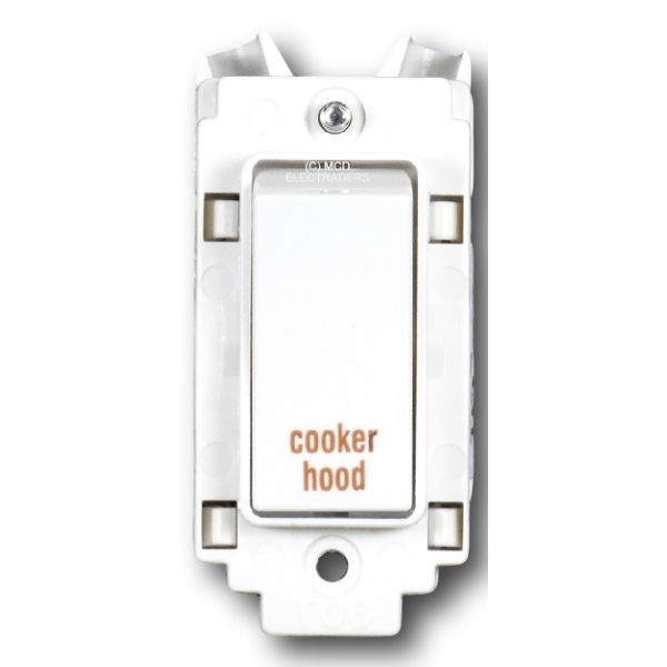 Crabtree 4460/HD Grid Switch 20a DP marked ""cooker hood""