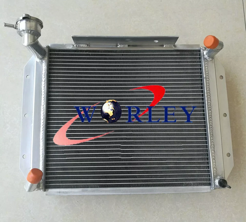 Radiador de aluminio Crossflow para 1955-1962 MG MGA 1500 1600 1622 DE LUXE MT 3 filas Foto 4 de 4