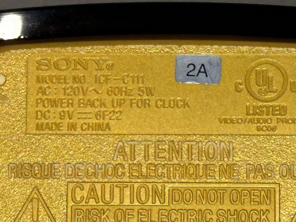 Sony Dream Machine ICR-C111 радий золото оранжевый AM/FM радио будильник B8 - Изображение 4 из 4