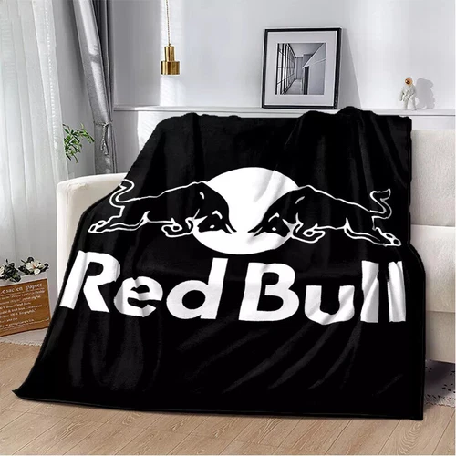 Red&Bull Fleece Blanket Throw Sofa Bed Warm Flannel Blanket Rug Bedspread Gift - Picture 14 of 51