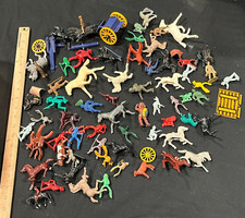 1950s/60s Assorted Toys Military Horse Cowboys Indians Figure Lot of 55 /- AA