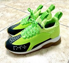 Versace Cross Chainer Sneakers Fluo Green Size 43
