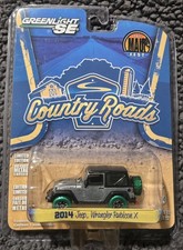Greenlight Green Machine Country Roads 2014 Jeep Wrangler Rubicon X RAW CHASE 