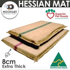 Superior - Extra Thick Pet Dog Puppy Hessian Foam Mat Bed Futon Crate Kennel 8cm