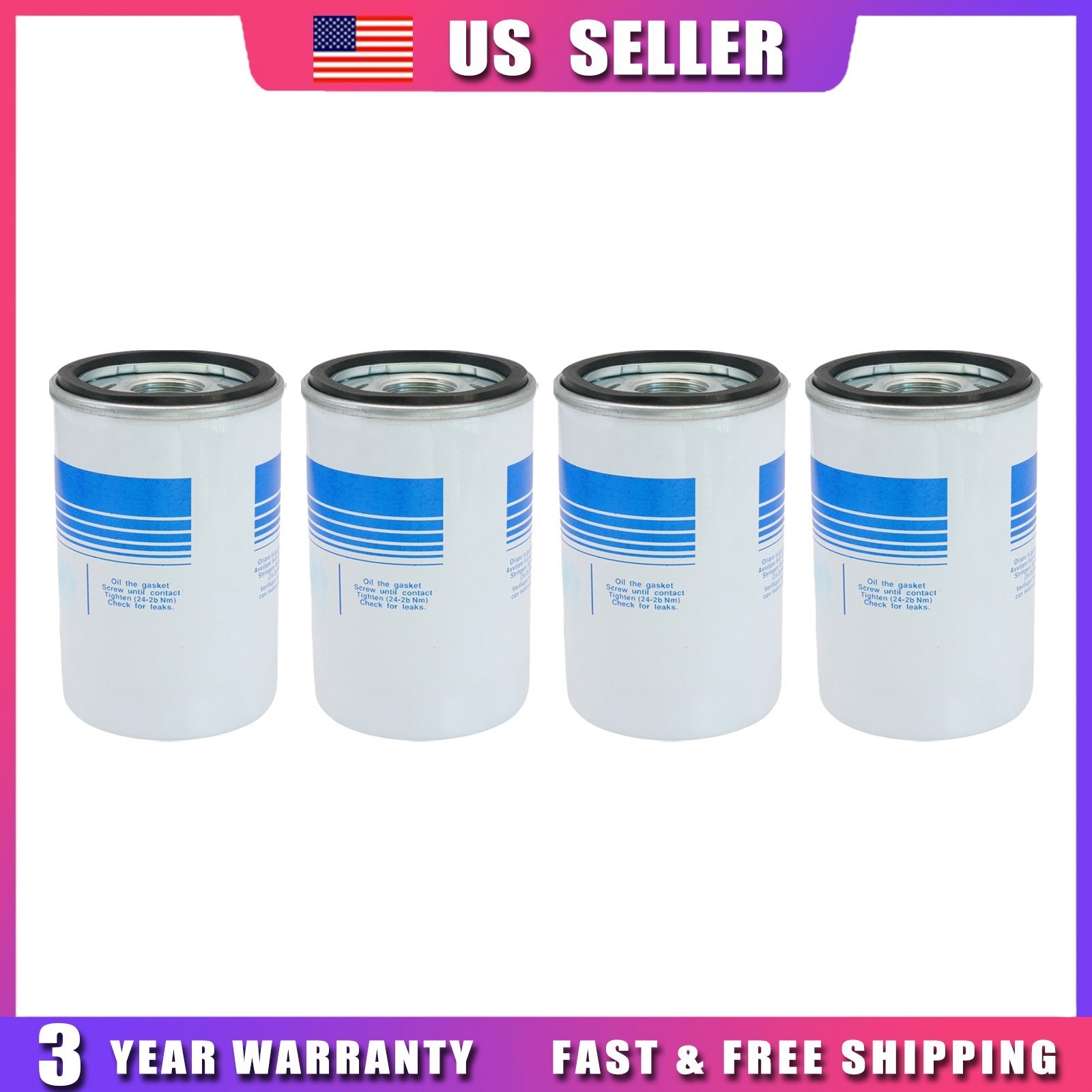Lamborghini Aventador Oil filters 4 pcs P/N 07M115561B