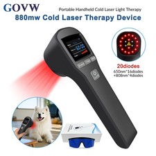 880mW Cold Laser Physical Therapy Red Near Infrared Light for Pets Pain Relief