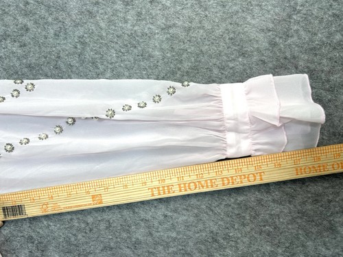 Boston Proper Parisian Pearl Ruffle Blouse M Victorian Coquette Fairy - Picture 9 of 11