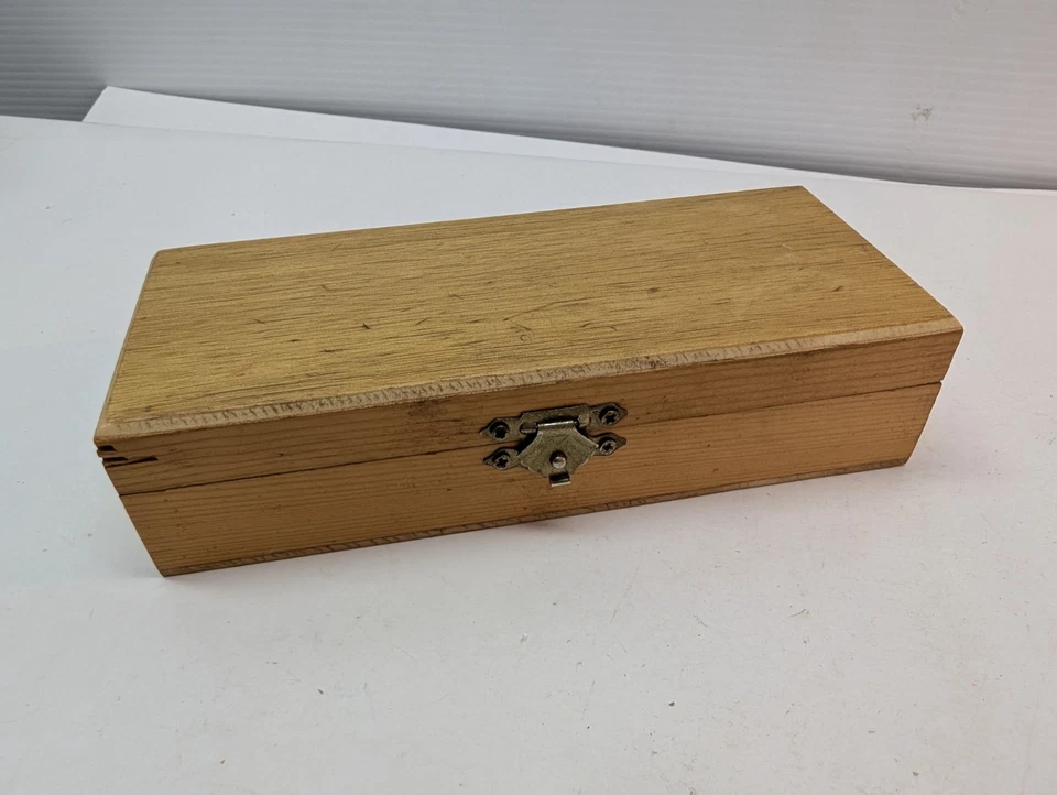 13 Pcs Craftsman Hobby Knife Set with Wooden Case - Image 2 of 4