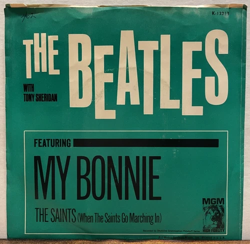 Rock 45 THE BEATLES My Bonnie MGM listen WITH PICTURE SLEEVE