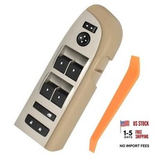 Master Power Window Switch for Silverado Sierra Tan Bezel 2010-2013