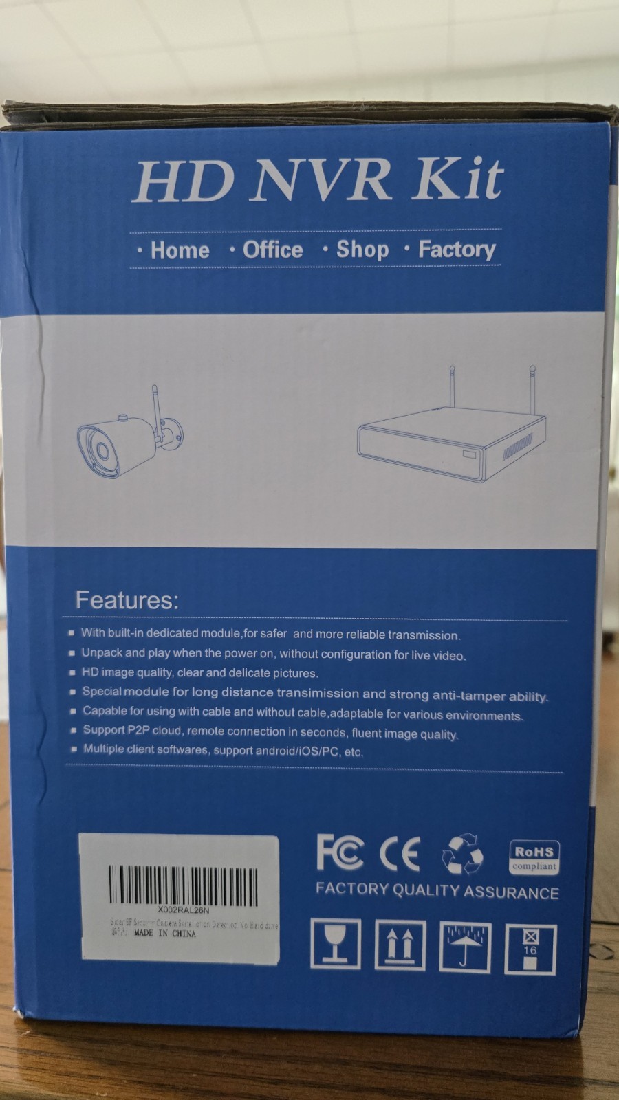 HD NVR KIT  4 CAMERA WIFI CAPABLE NEW / Open Box