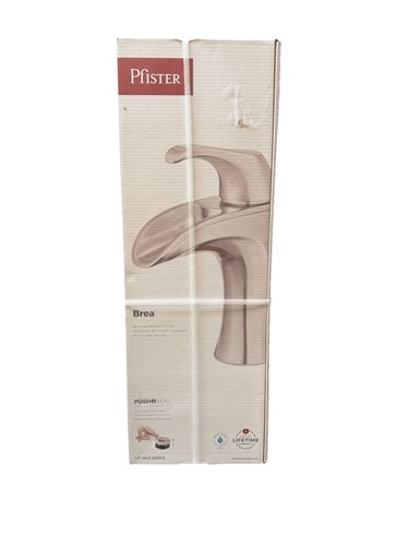 Pfister Centerset Bathroom Faucet 1/2 in Waterfall Metal Brushed Nickel Hardware