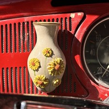 Vw Volkswagen Vintage Dash Ceramic Flower Vase Bug Porsche Beetle Bus Type 3