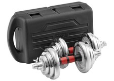 Kurzhantel 2x10 kg Gusseisen Gewichte Hanteln Set mit Stahlmuttern 20kg