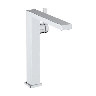 hansgrohe Tecturis E Handle Hole 10inch Tall Bathroom Sink Faucet in Chrome