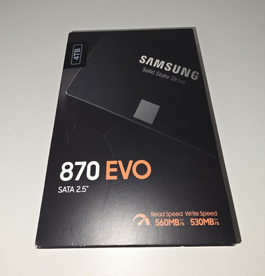 Samsung 870 EVO 4TB Interne SSD SATA 2,5 Zoll 560/530MB/s MZ-77E4T0B/EU