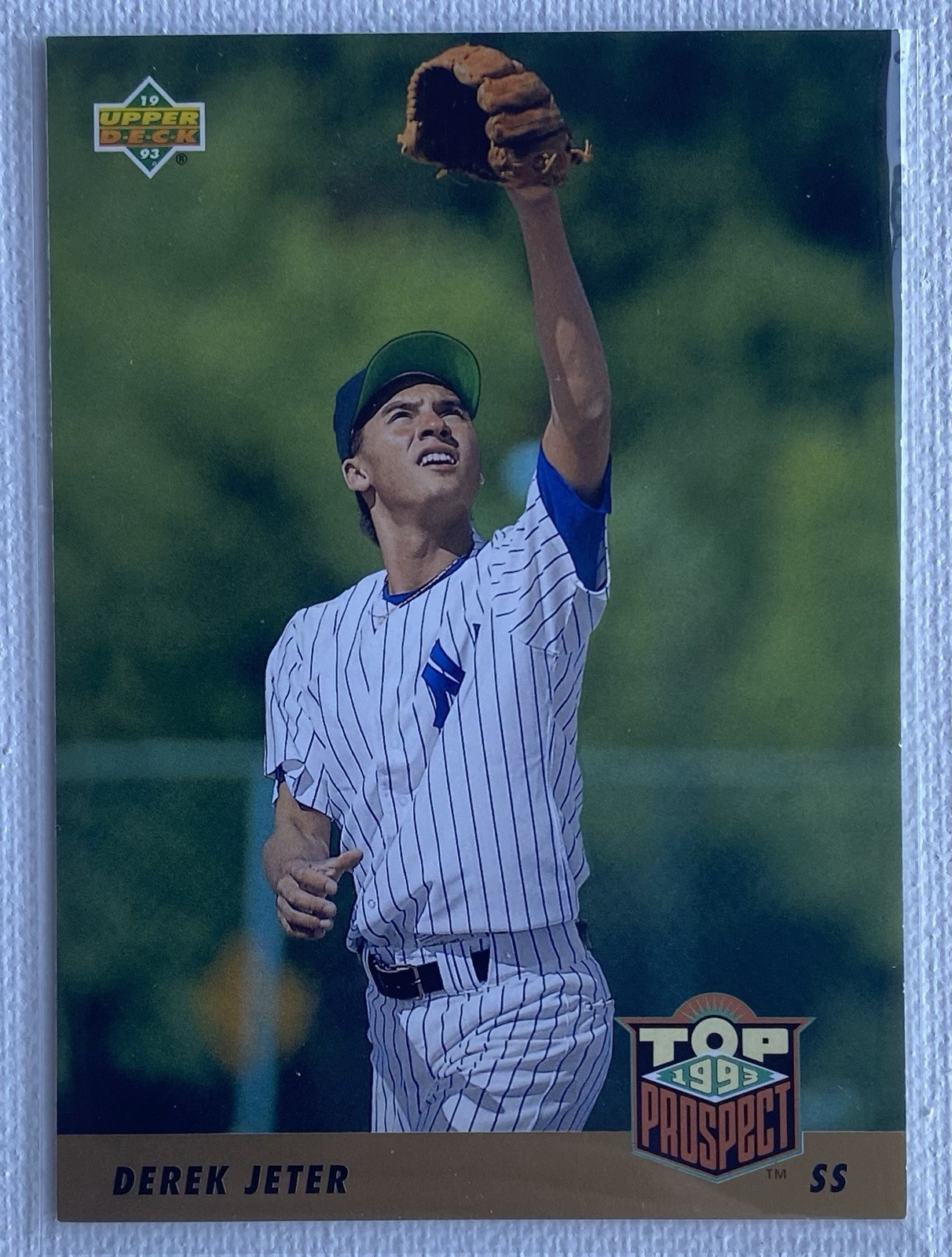 1993 Upper Deck - Top Prospect Derek Jeter #449 (RC) Rookie Baseball Card