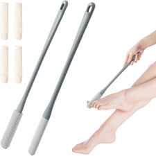 Shower Foot Scrubber Brush,Foot Scrubber in Shower,15.7" Toe Cleaning Brush