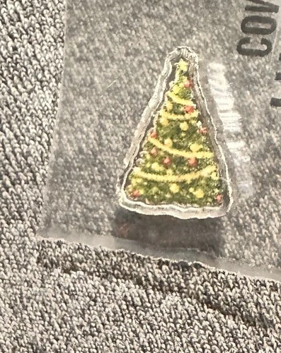 1g gram  .999 Fine Silver FULL COLOR Christmas Tree