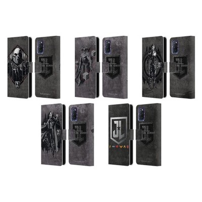 ZACK SNYDER'S JUSTICE LEAGUE SNYDER CUT VECTOR ART LEATHER BOOK CASE OPPO PHONES