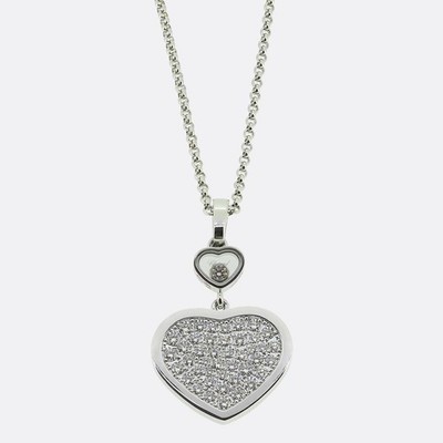 Chopard Happy Hearts Halskette mit Diamantanhänger