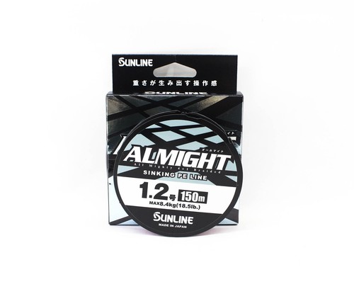 Bobinée Sunline P.E. X4 Almight Sinking – 150m, 0.4/7.2lb, Rose (Neuf)