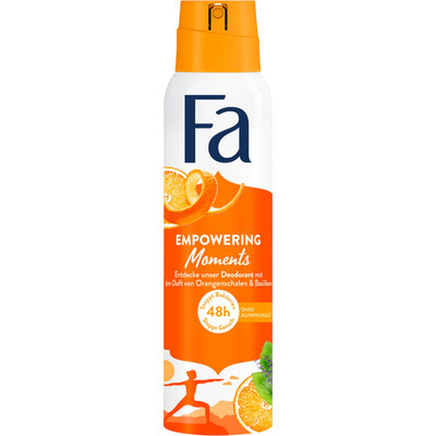 Fa deodorant EMPOWERING MOMENTS Orange Peel Basil Scent 150ml FREE SHIPPING