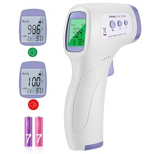 Handheld Non-Contact Thermometer, Digital Forehead Thermometer with LCD Displ...