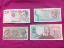 Lotto Banconote 500 lire  Aretusa 1970 - Mercurio - 2.000 lire Marconi Galileo