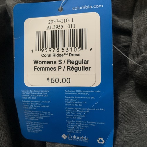 Neu Columbia Coral Ridge Damenkleid/Omni-Wick, grau, Größe Small - Bild 9 von 9