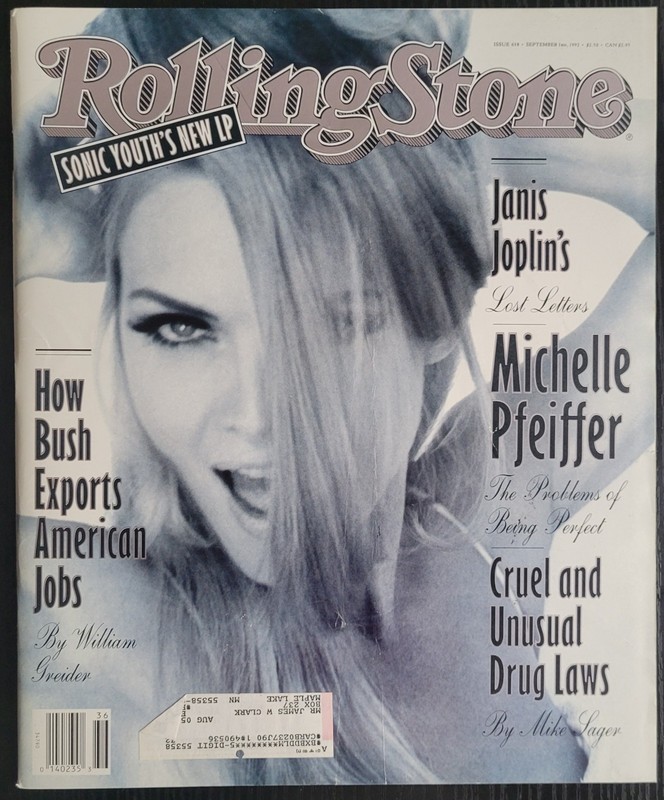 Rolling Stone Issue 638 September 3, 1992- Janis Joplin, Michelle Pfeiffer 