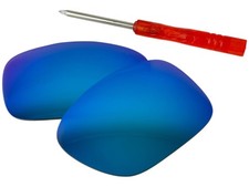 Sapphire Blue Iridium Mirror Sunglass Lenses for Oakley Twoface 9189 Sunglasses