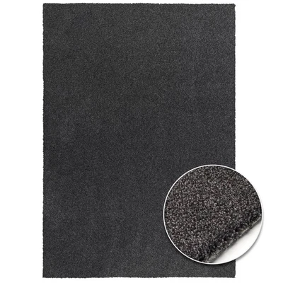 Teppich Hochflor JANE Anthrazit 13,5mm hoch Wohnzimmer rutschfest Pflegeleicht - Bild 1 von 4