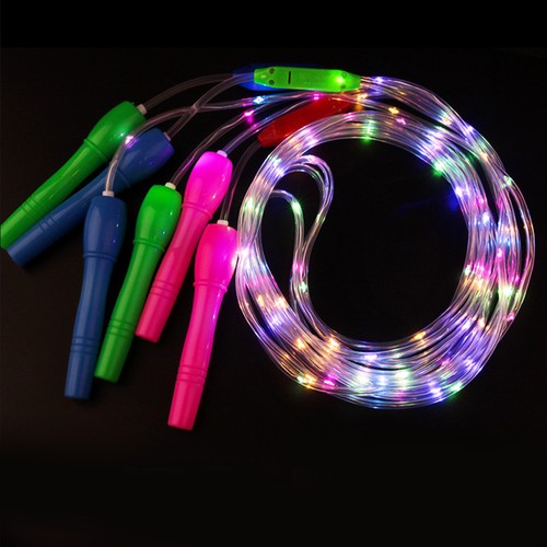 2 Pcs Flash Skipping Rope Led Light up Jump Flashing Ropes Child Fitness Glow - Picture 6 of 11