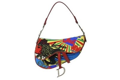 John Galliano Christian Dior Saddle Bag Bob Marley Rasta Handbag Vintage Rare