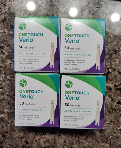 OneTouch Verio Blood Test Strips Glucose 200 Brand New Sealed