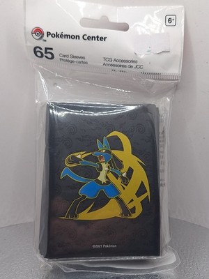 Pokemon Center USA Official Card Sleeves Lucario Focused Fighter Set of 65