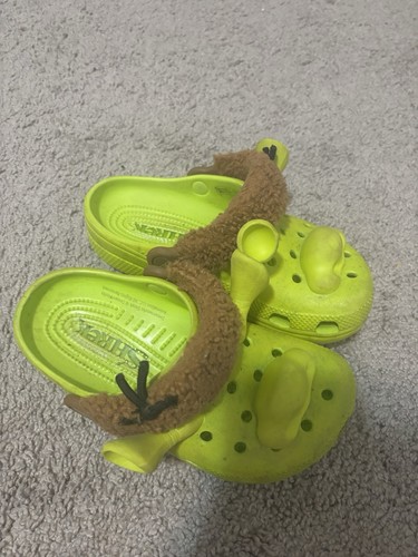 Classic Dreamworks Shrek Clog J1 Juniors Kid's Crocs, Limited Edition - Picture 3 of 7