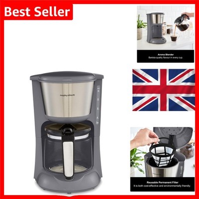 Equip Filterkaffeemaschine 10 Tassen Pour Over Tech Fast Brew Grau Edelstahl
