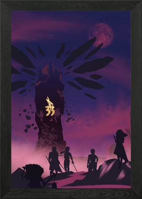 expedition 33 Monolith gerahmtes Wandbild Poster Leinwanddruck Bild