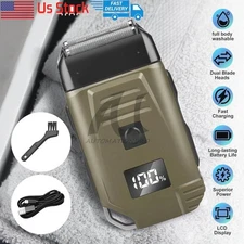 Mens USB Electric Shaver Trimmer Razor Rechargeable Hair Beard Shaving Machine