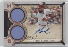 2018 Topps Museum Collection Copper 39/50 Matt Carpenter #DRA-MC Auto 17a3