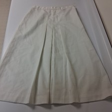 Vintage Bobbie Brooks Ivory Pleated A-Line Skirt USA Early 80s Preppy Classic