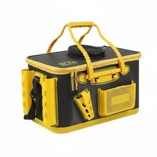 Live Bait Bucket Leakproof EVA with Aeration Port and Rod Holders for Shore