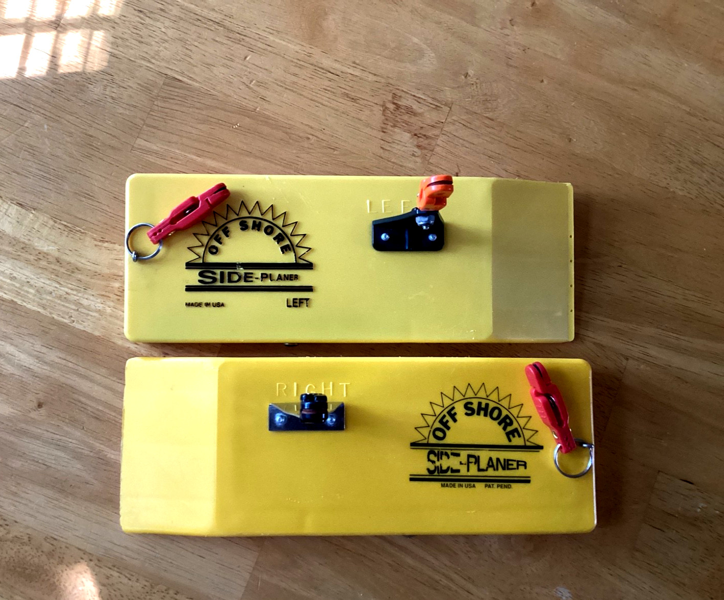 TWO (2) OFFSHORE Side Planer Boards-ONE Right & Left SIDE w/ Stationary Flags