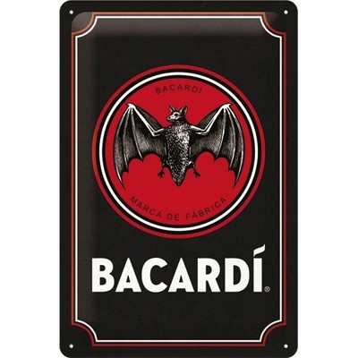 Blechschild Bacardi